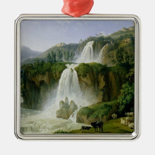 Der Wasserfall bei Tivoli, 1785 Silbernes Ornament (Vorne)