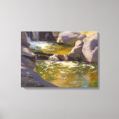 Der Wasserfall Kaskadaanlage (von E.H. Potthast) Leinwanddruck (Vorderseite)