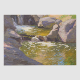 Der Wasserfall Kaskadaanlage (von E.H. Potthast) Seidenpapier