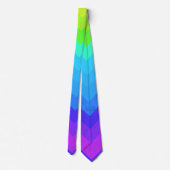 Der Wasserfall (Regenbogen-Streifen) Krawatte (Rückseite)