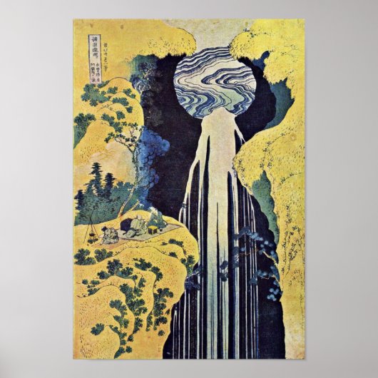 Der Wasserfall von Amida hinter der Kiso-Straße (v Poster (Vorne)