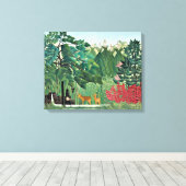 Der Wasserfall von Henri Rousseau Leinwanddruck (Insitu (Holzboden))