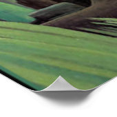 Der Wasserfall von Henri Rousseau Poster (Ecke)