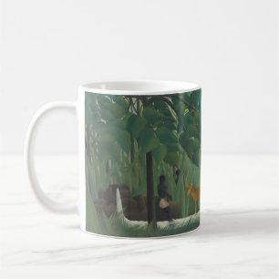 Der Wasserfall von Henri Rousseau, Vintage Fine Ar Kaffeetasse