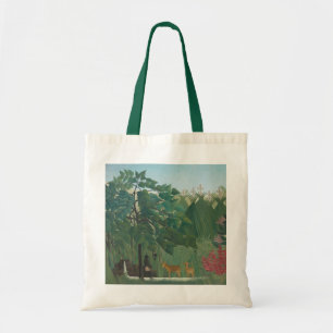 Der Wasserfall von Henri Rousseau, Vintage Fine Ar Tragetasche