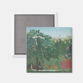 Der Wasserfall von Henri Rousseau, Vintage Kunst Magnet (Vorderseite/Rückseite)