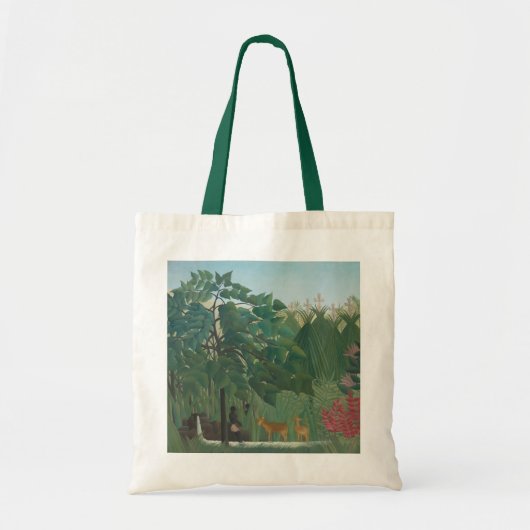 Der Wasserfall von Henri Rousseau, Vintage Kunst Tragetasche (Vorne)