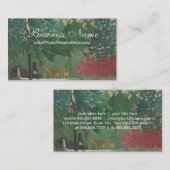 Der Wasserfall von Henri Rousseau, Vintage Kunst Visitenkarte (Vorne/Hinten)