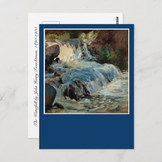 Der Wasserfall von John Henry Twachtman Postkarte (Vorne/Hinten)