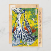 Der Wasserfall von Kirifuri in Kurokami in Shimots Postkarte (Vorne/Hinten)