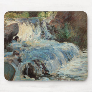 Der Wasserfall von Twachtman, Vintage Impressionis Mousepad