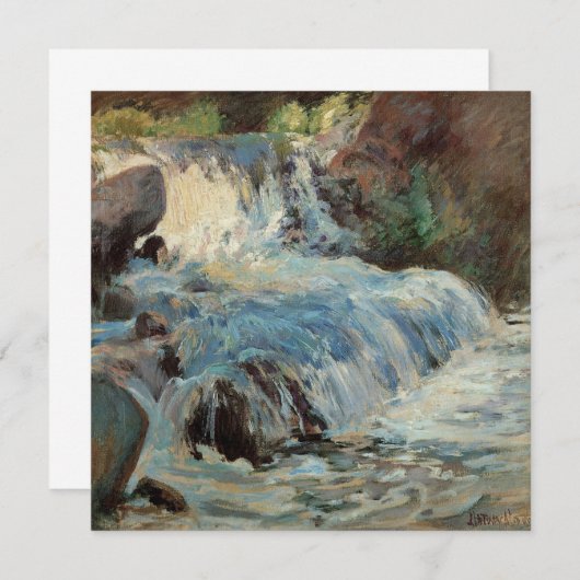 Der Wasserfall von Twachtman, Vintager Impressioni (Vorne/Hinten)