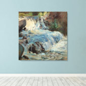 Der Wasserfall von Twachtman, Vintager Impressioni Leinwanddruck (Insitu (Holzboden))