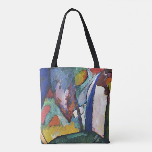 Der Wasserfall von Wassily Kandinsky Tasche (Rückseite)