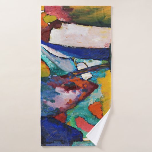 Der Wasserfall, Wassily Kandinsky Badehandtuch (Badehandtuch)