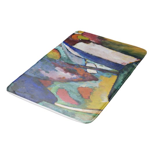 Der Wasserfall - Wassily Kandinsky Badematte (Schrägansicht)