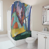 Der Wasserfall - Wassily Kandinsky Duschvorhang (Beispiel)