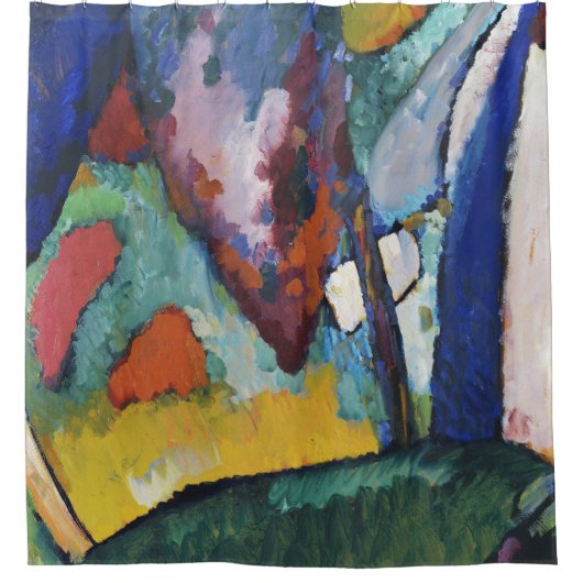 Der Wasserfall - Wassily Kandinsky Duschvorhang (Vorderseite)