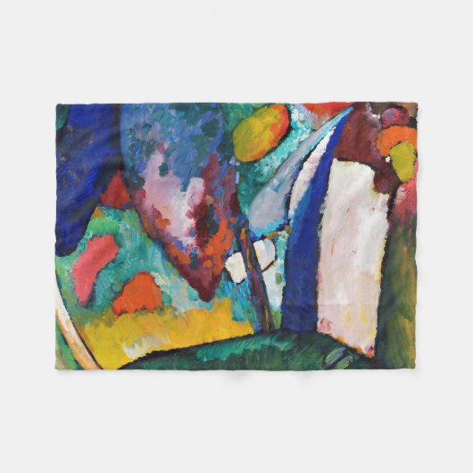 Der Wasserfall, Wassily Kandinsky Fleecedecke (Vorderseite (Horizontal))