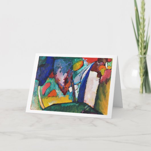 Der Wasserfall, Wassily Kandinsky Karte (Vorderseite)