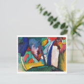 Der Wasserfall, Wassily Kandinsky Postkarte (Stehend Vorderseite)
