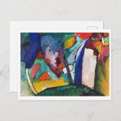 Der Wasserfall, Wassily Kandinsky Postkarte (Vorne/Hinten)