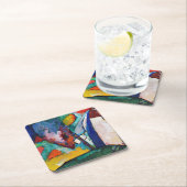 Der Wasserfall, Wassily Kandinsky Rechteckiger Pappuntersetzer (Vor Ort)