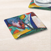 Der Wasserfall, Wassily Kandinsky Rechteckiger Pappuntersetzer (angewinkelt)