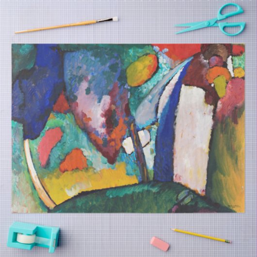 Der Wasserfall, Wassily Kandinsky Seidenpapier (Basteln)