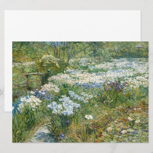 Der Wassergarten (von Childe Hassam) (Vorne/Hinten)