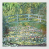 Der Wasserhühnerteich | Vintage französische Maler Fensteraufkleber (Blatt)