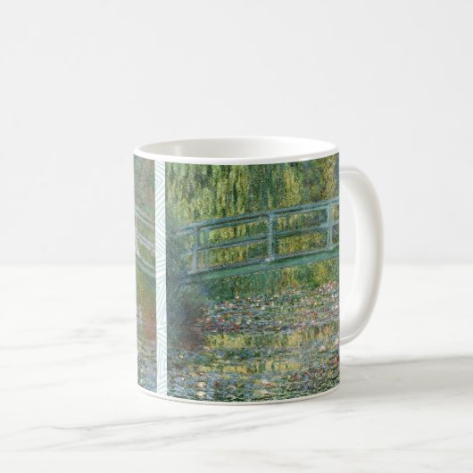 Der Wasserhühnerteich | Vintage französische Maler Kaffeetasse (VorderseiteRechts)