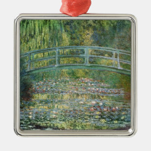 Der Wasserhühnerteich   Vintage französische Maler Ornament Aus Metall