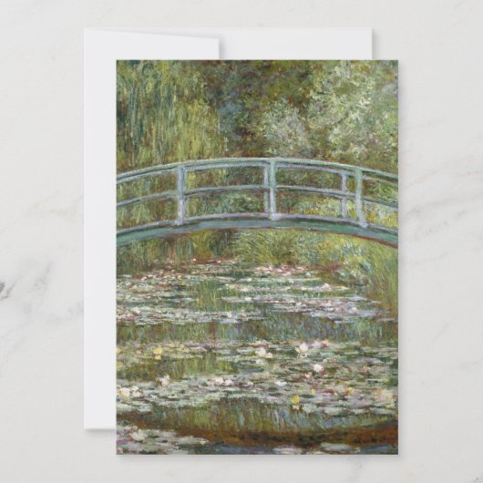 Der Wasserlily-Teich | Claude Monet Card (Vorderseite)