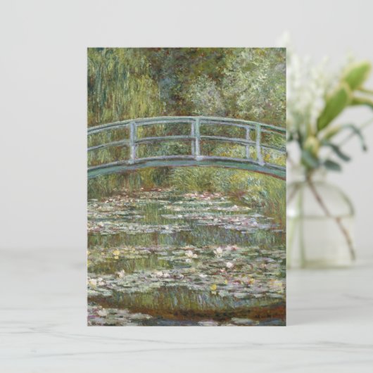 Der Wasserlily-Teich | Claude Monet Card (Stehend Vorderseite)