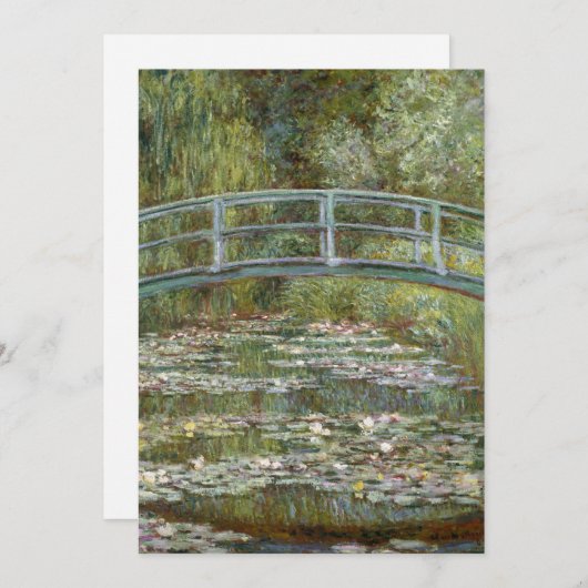 Der Wasserlily-Teich | Claude Monet Card (Vorne/Hinten)