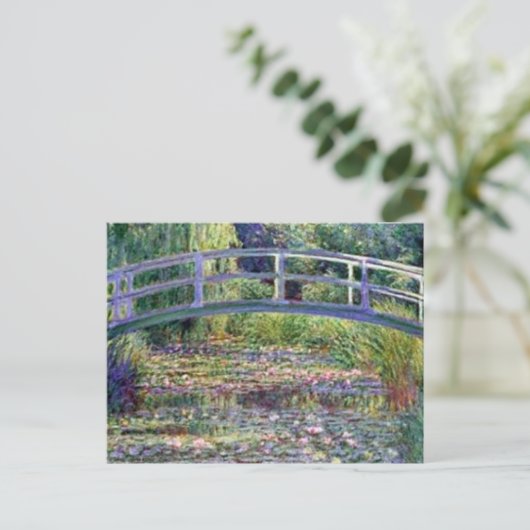 Der Wasserlily-Teich von Claude Monet Postkarte (Stehend Vorderseite)