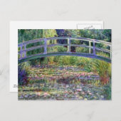 Der Wasserlily-Teich von Claude Monet Postkarte (Vorne/Hinten)