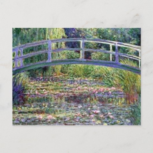 Der Wasserlily-Teich von Claude Monet Postkarte (Vorderseite)