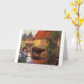 "Der Wasserplatz, Paul Gauguin Karte (Gelbe Blume)