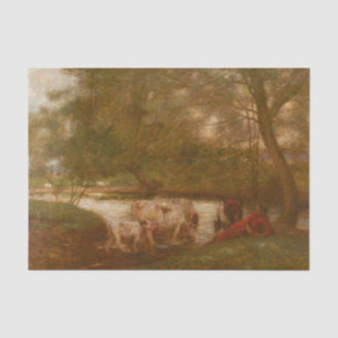 Der Wasserplatz von Edward Stott Seidenpapier