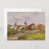 Der Wasserspringer: Die Herbststeeplechase in Ball Postkarte (Vorne/Hinten)