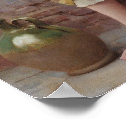 Der Wasserträger von Eugene de Blaas - Poster (Ecke)