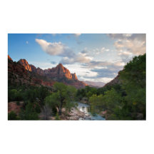 Der Watchman bei Zion NP Poster