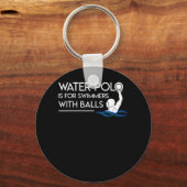 Der Water-Polo-Player ist ein Becken Schlüsselanhänger (Vorderseite)