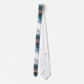 Der Watercolor-Gitarren-Krawatte der Männer Krawatte (Rückseite)