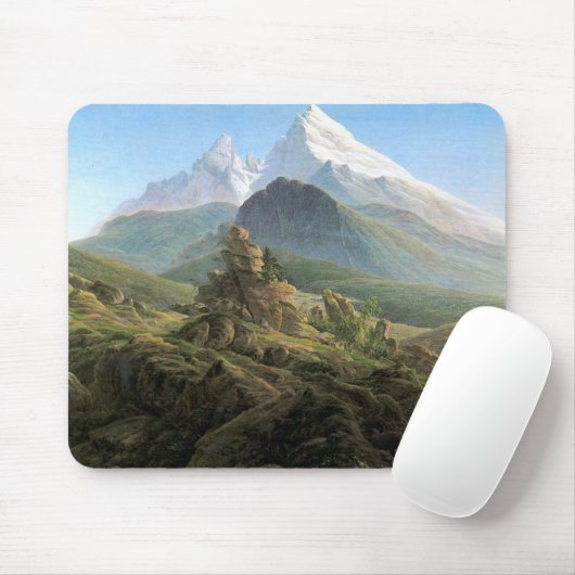 Der Watzmann - Caspar David Friedrich - 1824/1825 Mousepad (Mit Mouse)