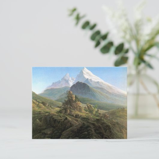 Der Watzmann - Caspar David Friedrich - 1824/1825 Postkarte (Stehend Vorderseite)