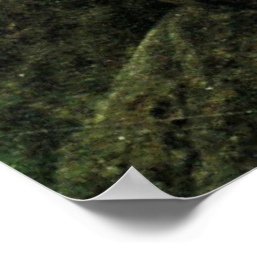 Der Watzmann, die Kunst von Caspar David Friedrich Poster (Ecke)