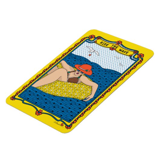 Der Wave_A_Kühlschrank fahren Magnet (Linke Seite)